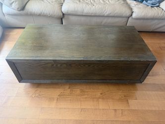Dark Espresso Coffee Table with Storage Drawers