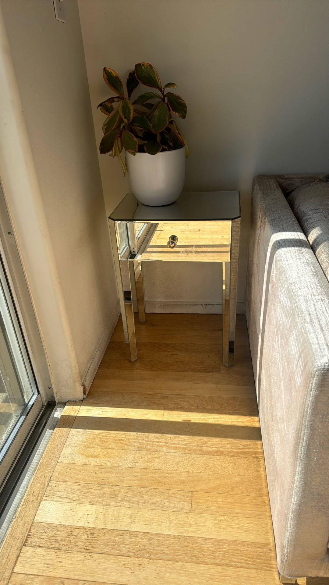 Mirrored Side Table