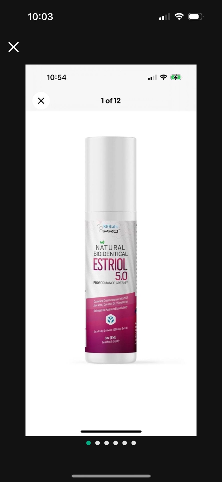Natural Bioidentical Estriol Beauty Cream, Two Month Supply (3Oz)