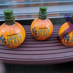 EMPTY Captain Morgan Pumpkin Shaped Bottle