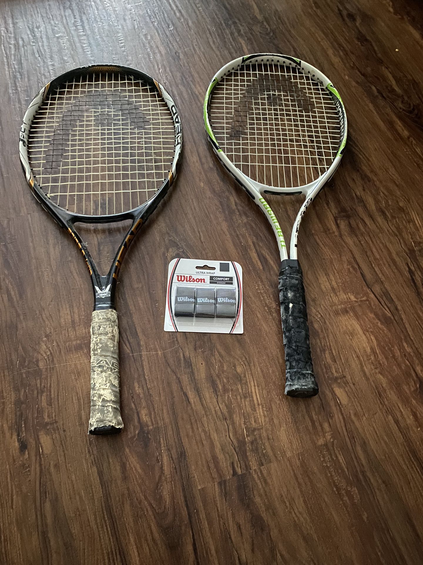 Two Head Tennis Rackets With Grip