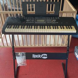 Rock Jam Electric Keyboards With Stand Many Effects $40