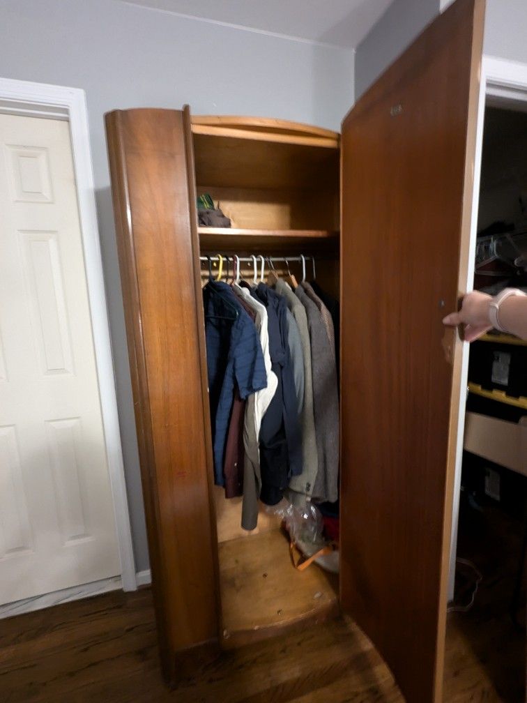 Solid Wood Antique Wardrobe
