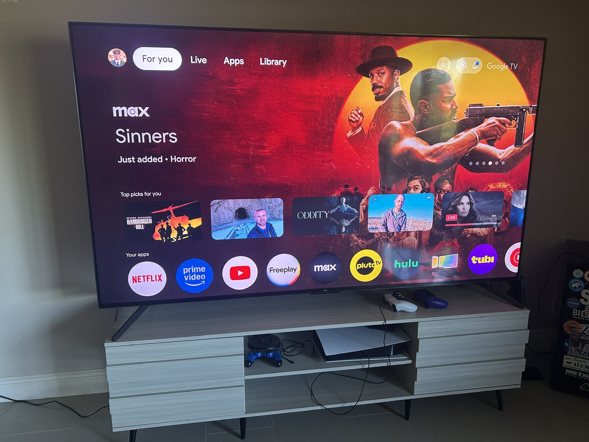 TCL 85” Q7 QLED 4K Smart TV Excellent Condition!
