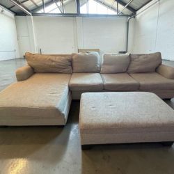 🛋  Sectional Sofa with Storage Ottoman 🚚 DELIVERY AVAILABLE