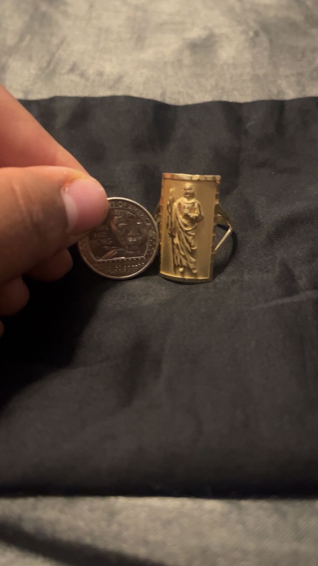 san judas 14k ring