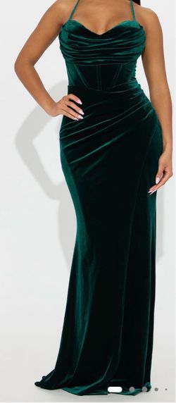 Emerald fashion nova maxi dress