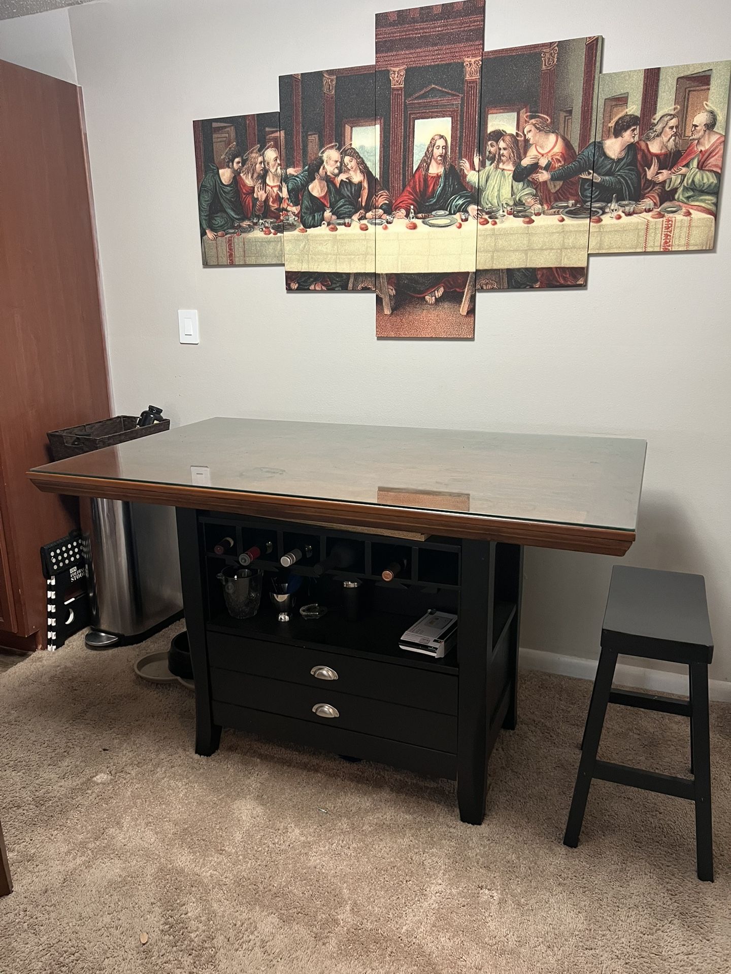 Wooden Dining Room Table Plus Chairs