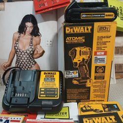NEW DEWALT 20V BRUSHLESS ATOMIC 1/4 IMPACT DRIVER TOOL KIT 