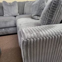 ASHLEY PLUSH SECTIONAL SOFA COUCH WİTH İNTEREST FREE PAYMENT OPTİONS 