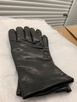 Black Gloves Lanb Leather Size M