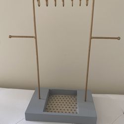 Necklace Holder With Tray At Bottom 