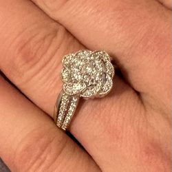 New Neil Lane Diamond Ring 5/8 ct tw 14 K White Gold