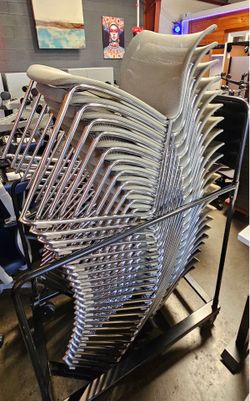 All Mesh Stackable Chairs