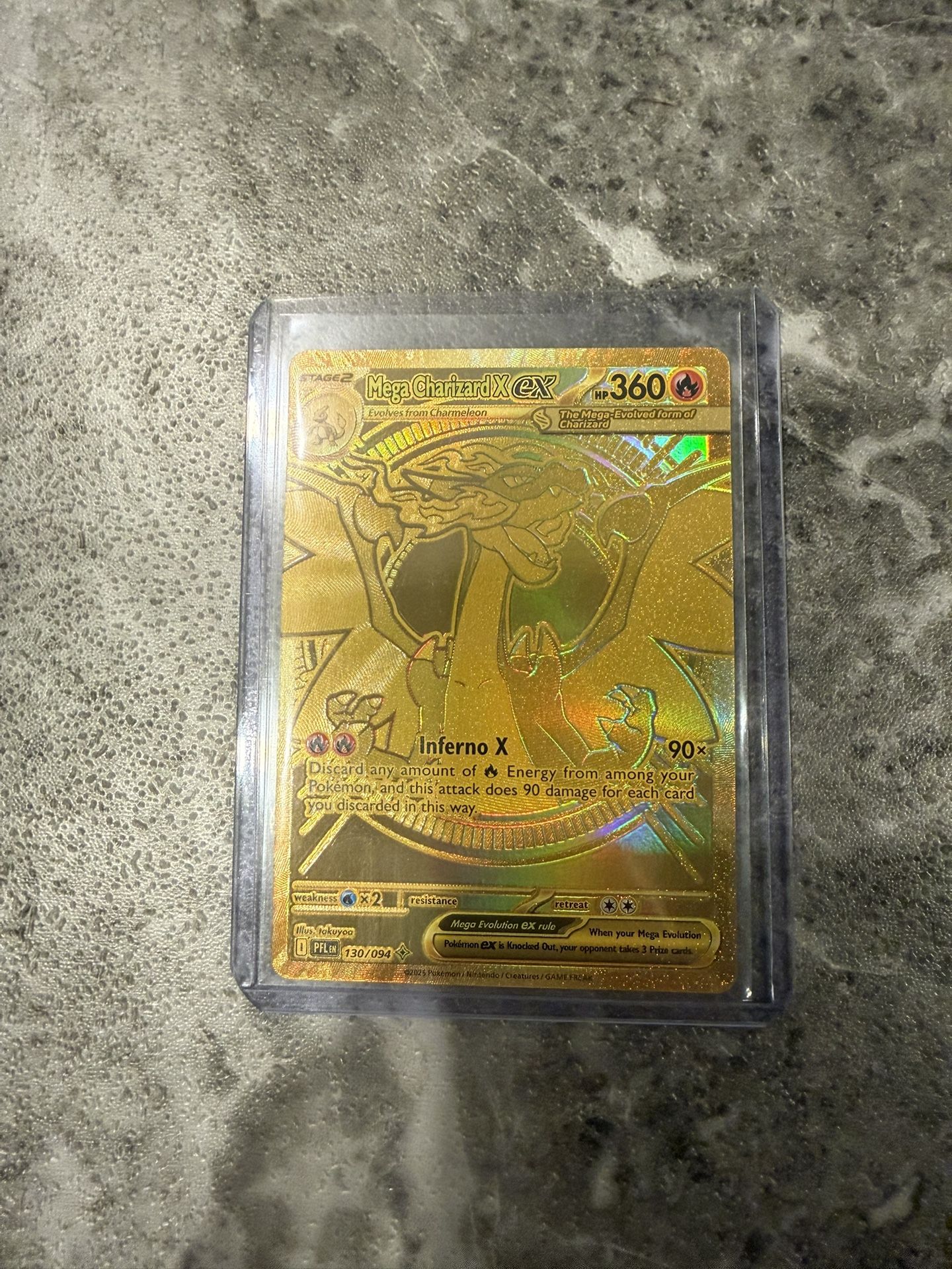 GOLD Mega Charizard x ex