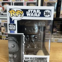 40TH ANNIVERSARY Han Solo Carbonite Funko Pop Bobblehead #364 Star Wars Empire