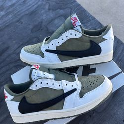 Nike Travis Scott Medium Olive Jordan 1 Low US9