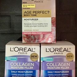 L’Oréal Skincare Bundle - Collagen Moisturizer + Age Perfect Rosy Tone SPF