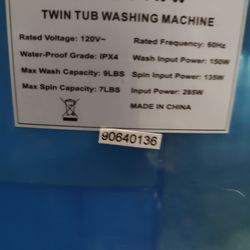 Costway Twin Tub Washing Machine 