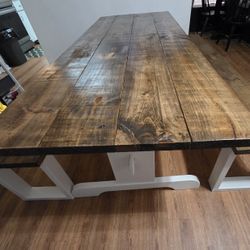 8ft Table And Benches 