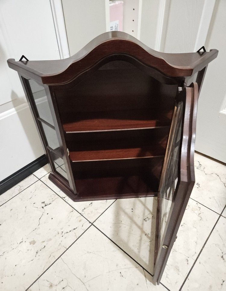 Antique Wood display cabinet