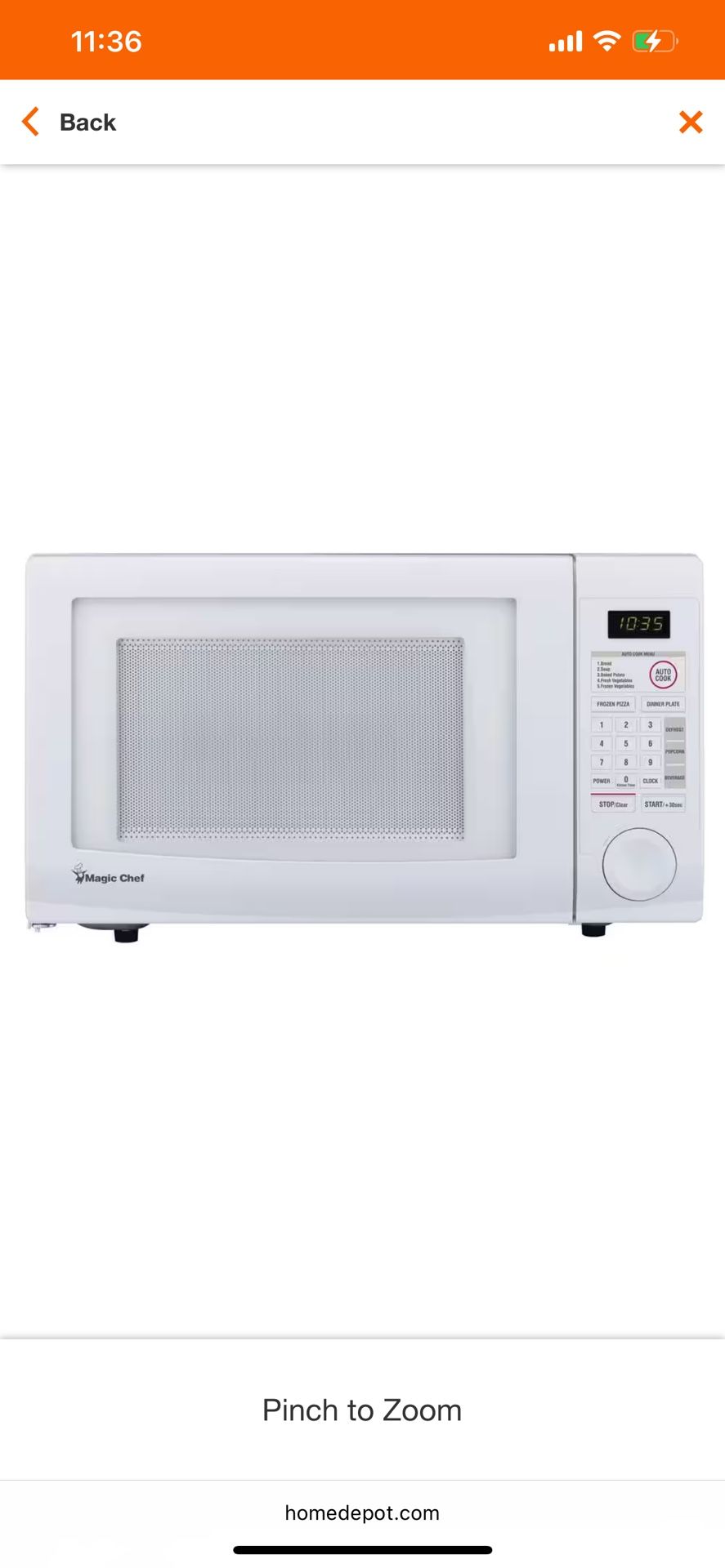 Magic Chef Countertop Microwave New Never Used