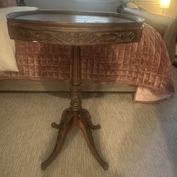 Vintage Antique Round Side Table