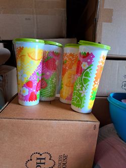 Set de 4 vasos  topperware