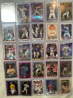 25 Rookie Baseball cards