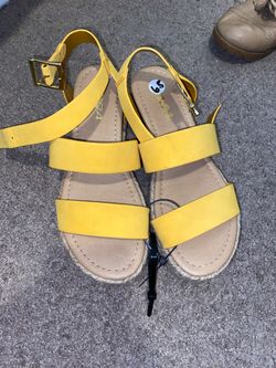 Yellow sandals