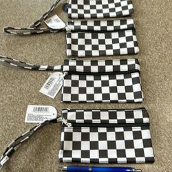 $8 - NEW Indy 500 Checkered Wristlets