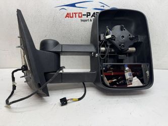 missing glass 2007 - 2014 SILVERADO 2500 HD 3500 RIGHT TOW MIRROR OEM AY82373