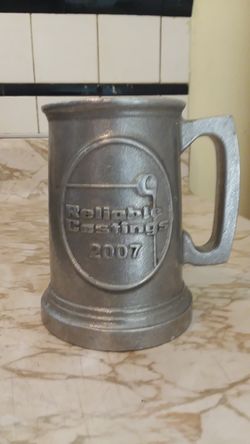 Vintage collectors item aluminum mug very unique only 20$