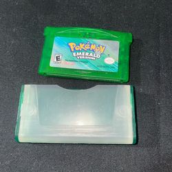 Nintendo Pokemon Gameboy Advance Emerald Authentic With Pelican Protective Case