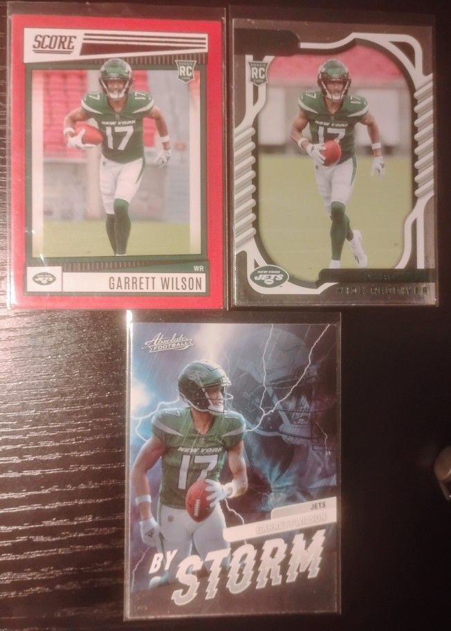 Garrett Wilson, 3 Card Lot- Rookies!