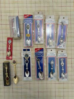 vintage souvenir spoons 12 pcs 