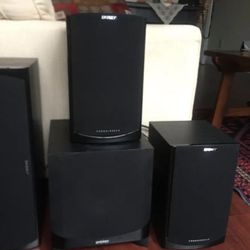 Yamaha Receiver With Energy Speakers And Subwoofer 