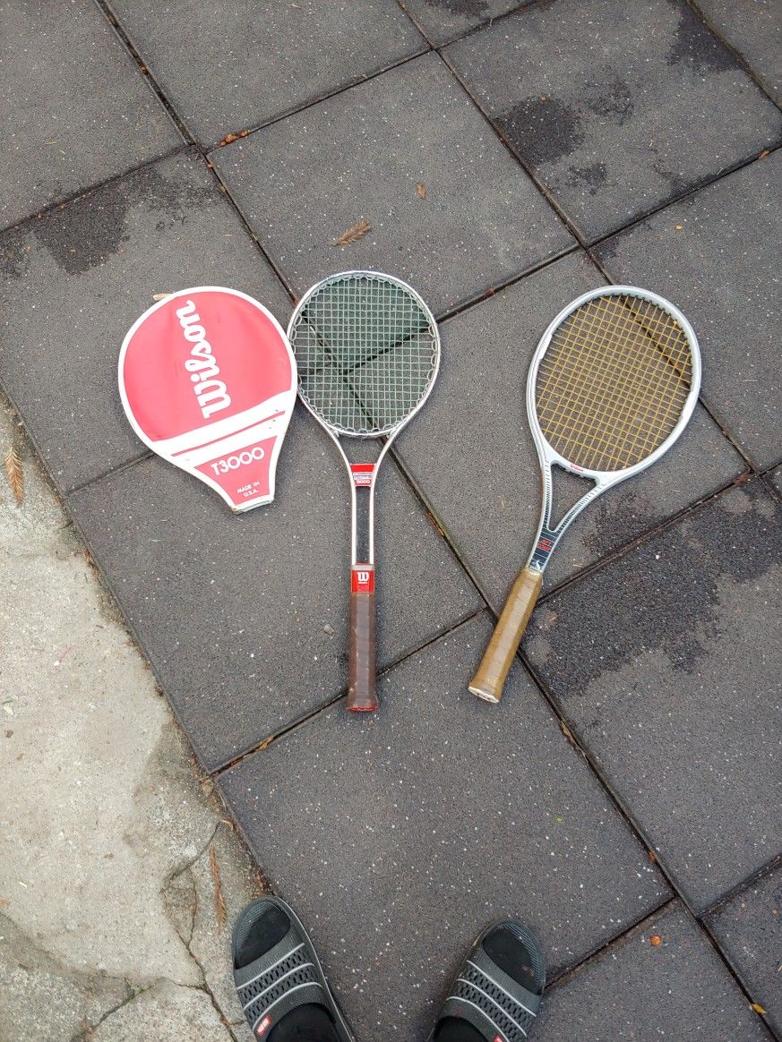 Vintage Wilson Tennis Rackets