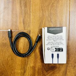 USB C to USB C Cable Charging Cord For iPhone 15 Series and Samsung New condition in box