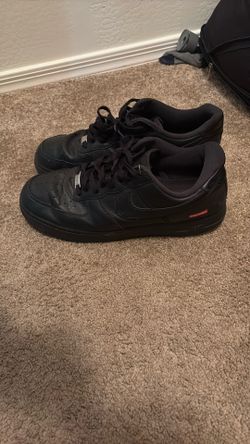 Black Supreme Air Force Ones