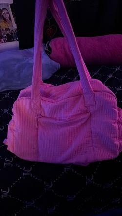Pink Corduroy Puffer Tote Bag Champion Brand