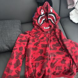 Red Bape Hoodie Size Xl 