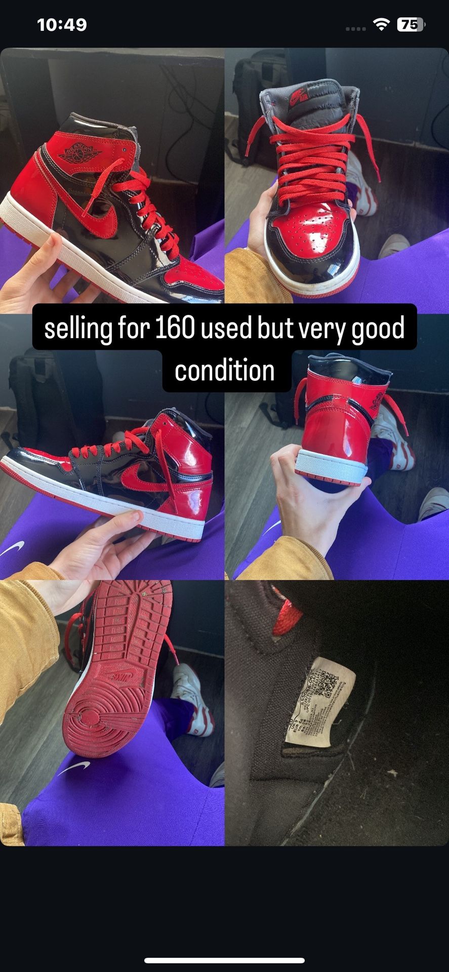 jordan 1 patent bred