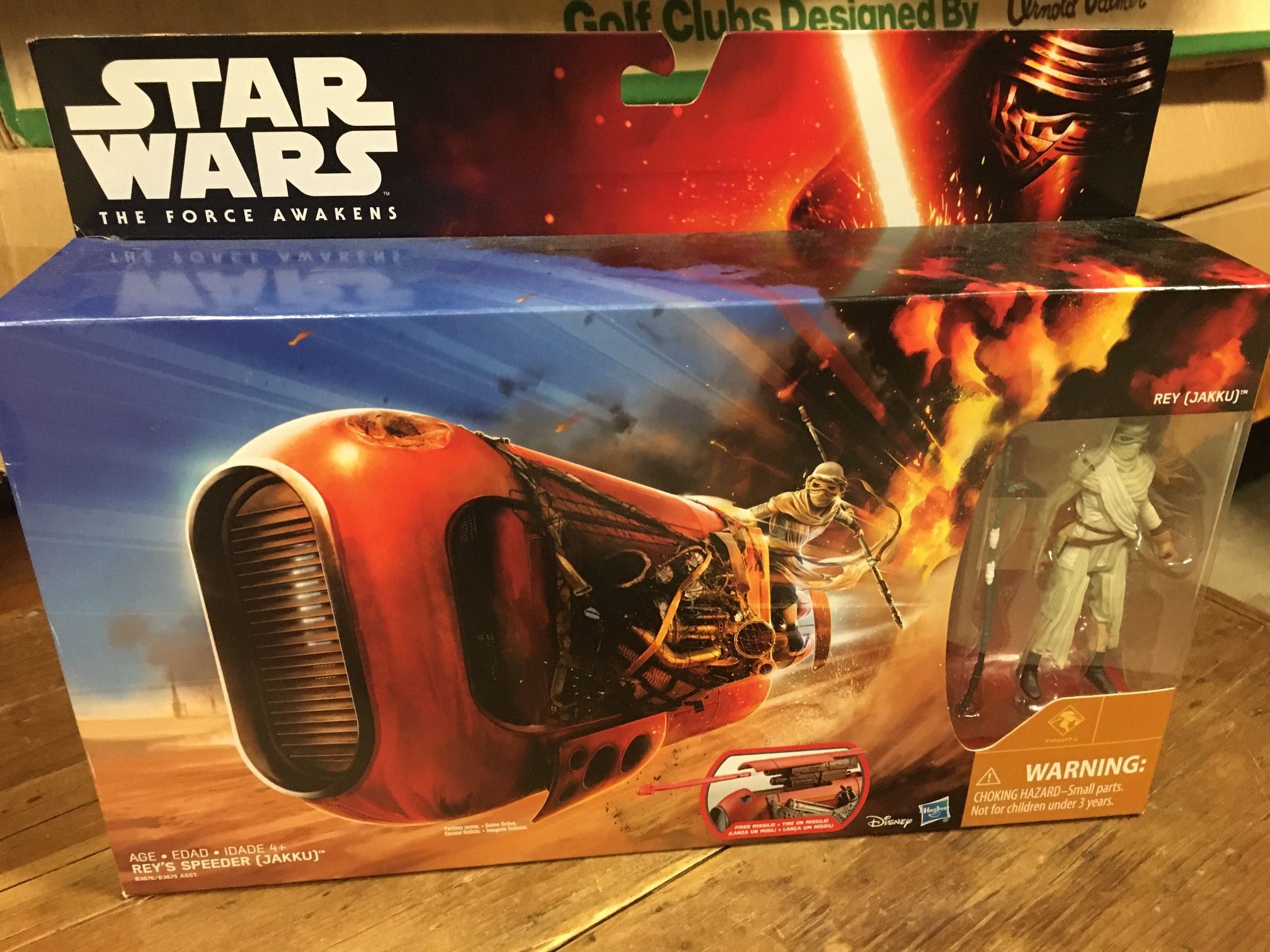 STAR WARS FORCE AWAKENS REY’S SPEEDER (JAKKU) NEW IN SEALED BOX 2015