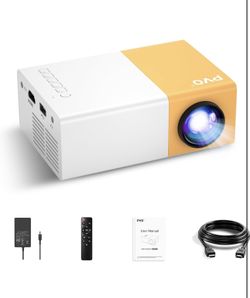 PVO Mini Projector Portable For Cartoon, Outdoor Video Projectors, LED Pico Movie-Projector for Home Theater, Kids Gift, Video Can Be Easily Mirrored 