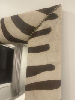 Designer Zebra Skin Mirror