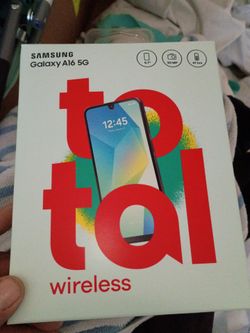 Now in the box total wireless Verizon Samsung Galaxy A16 5G  128GB for sale $150