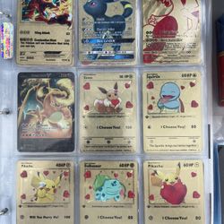 Pokemon 24k Gold MetaL Cards 