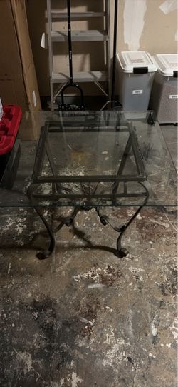 Glass top table