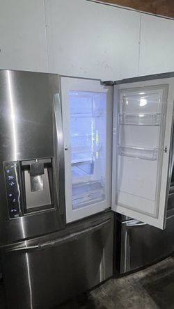 Lg refrigerator 3 door stainless steel
